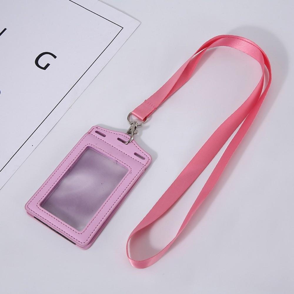 PU Leather Badge Holder Trifold Duty ID Card Holder for ID Name Card Business Name Tag Student ID Card