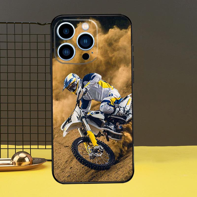 Moto Cross Motorcycle Sport Phone Case For iPhone 13 12 14 11 16 15 Pro Max Plus Mini 7 8 X XR XS Max Cover