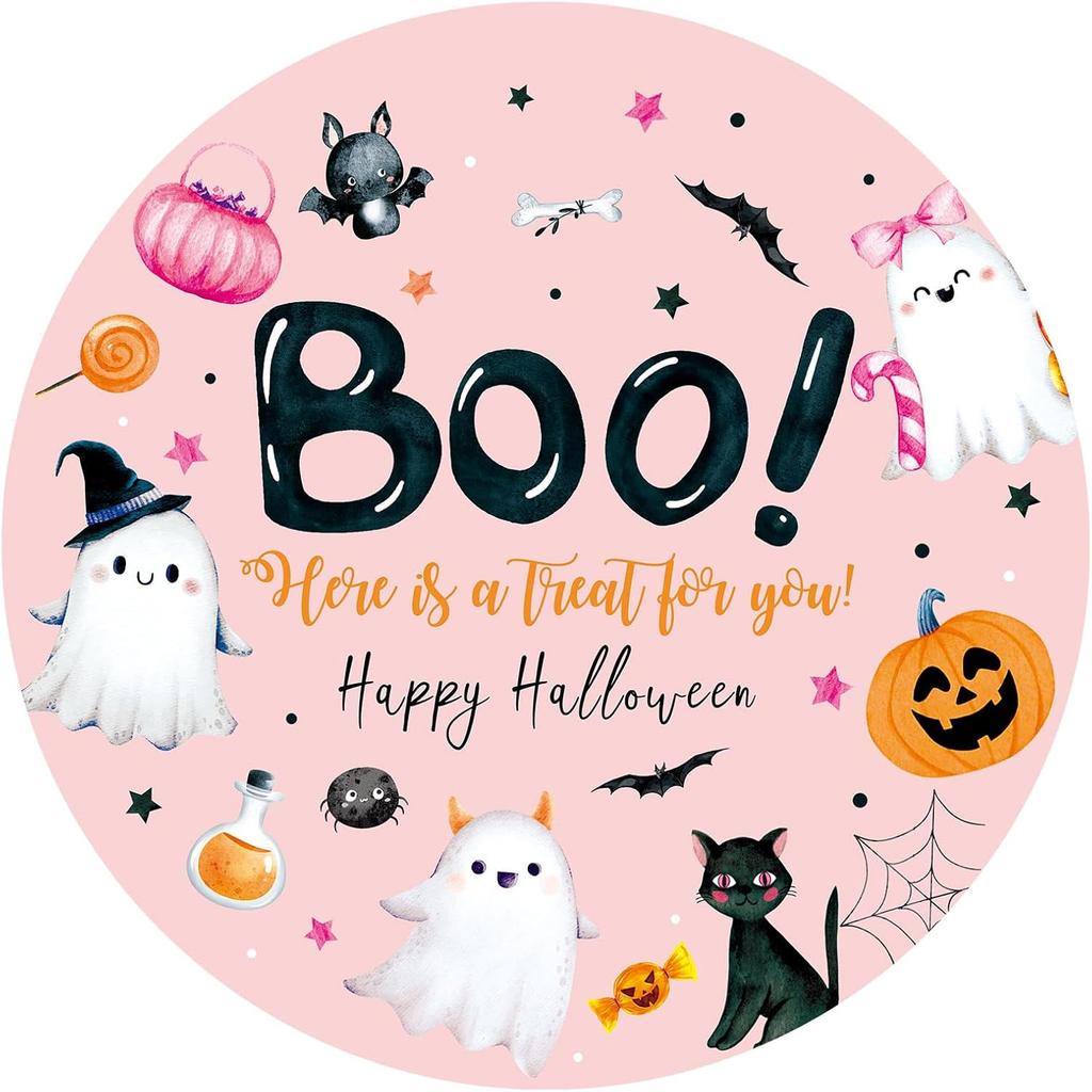 Whaline 100Pcs Baby Shower Clothes Thank You Stickers 2 Inch Cute Blue Clothes Round Adhesive Label Decals for Boy Birthday Party Decorations