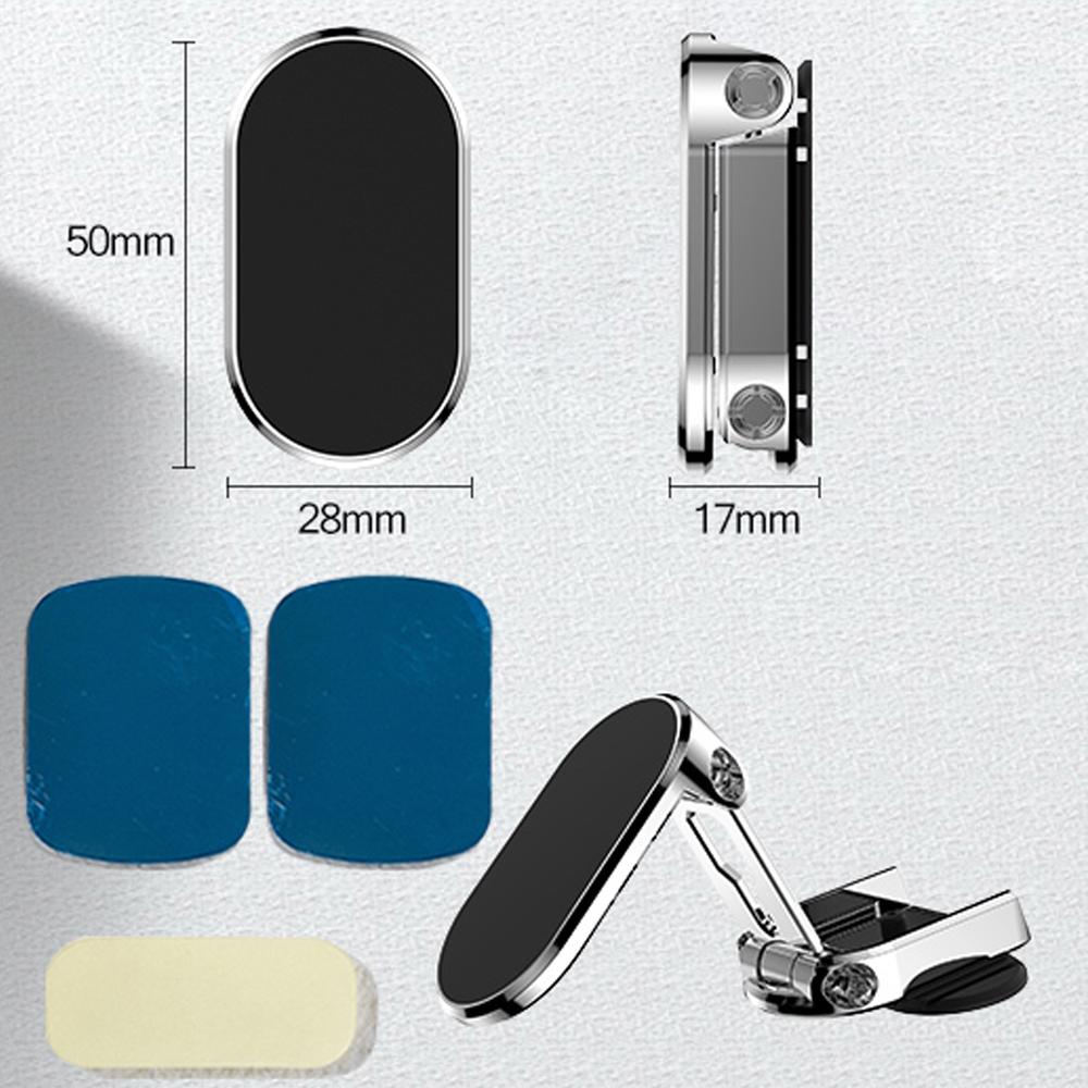 Magnetic Plate Car Phone Holder Small 360 Rotation Magnet Mount Mobile Cell Stand Telefon Bracket Support For Smartphone