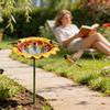 Sunflower Bird Drinking Station Metal Flower Garden Stake Bee Butterfly Watering Station  Lawn