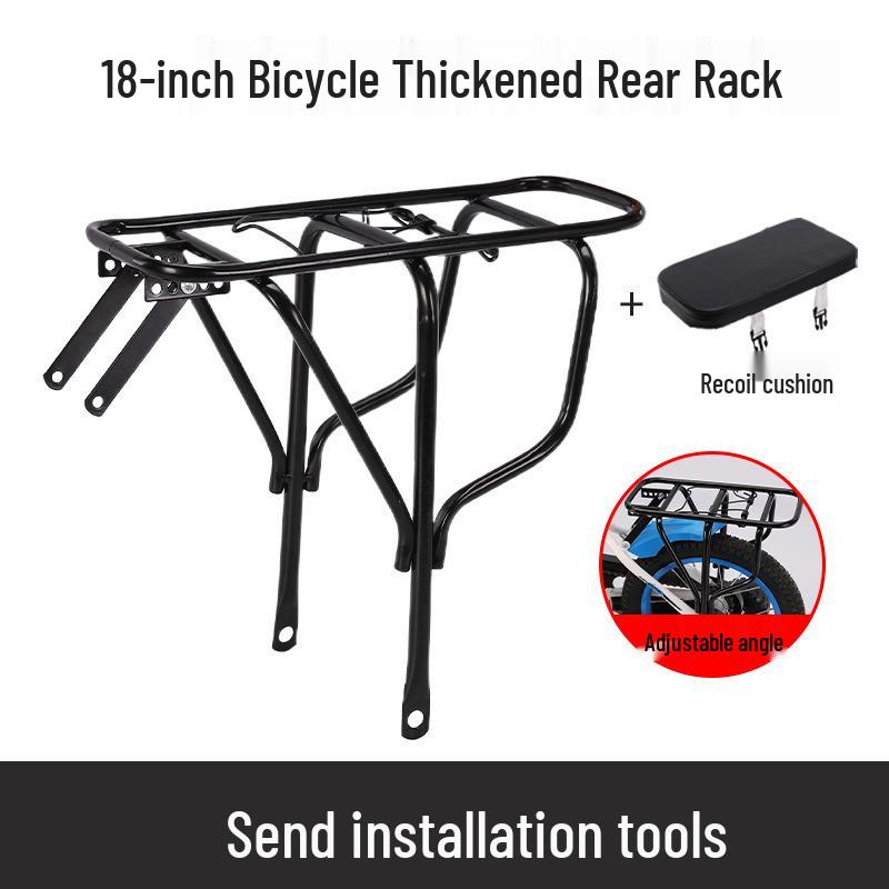 Multifunctional Rear Rack: Carrier for People, Clothes, Mountain Bikes, Children's Bicycles, Cargo, and Folding Bikes.