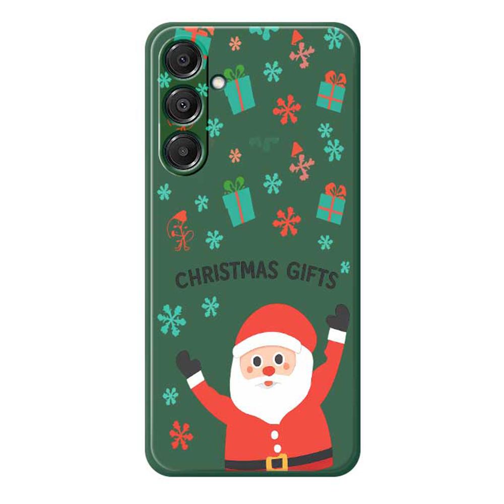For Samsung Galaxy A16 5G/4G Case Christmas Gifts Pattern Printing Straight Edge TPU Phone Back Cover