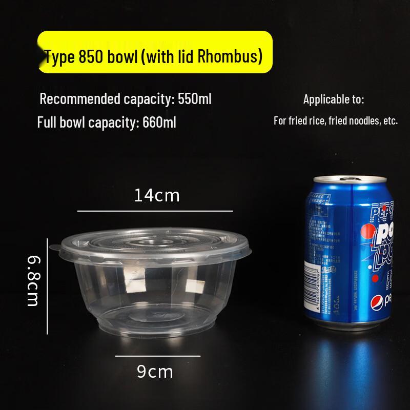 

Disposable Plastic Takeout Bowls with Lids