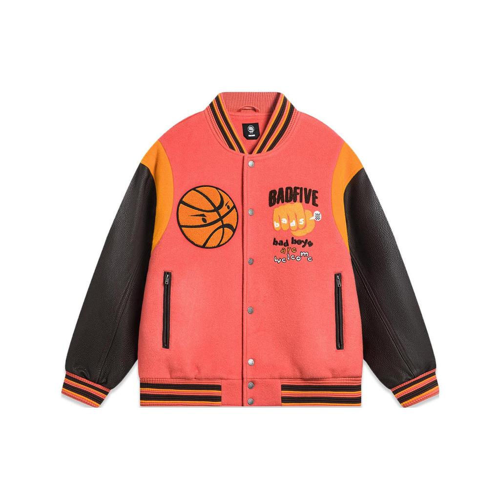 Li Ning Badfive Jacket Puffer Jacket Men's Phosphorus Red AJMT089-2