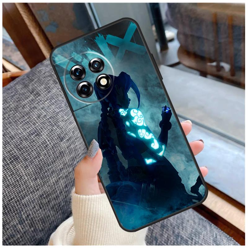 Arcane Jinx Vi Anime Case For OnePlus Nord 2 2T CE 3 Lite N20 N10 N100 N200 8T 9R 10R 10T 11 8 9 10 Pro Cover