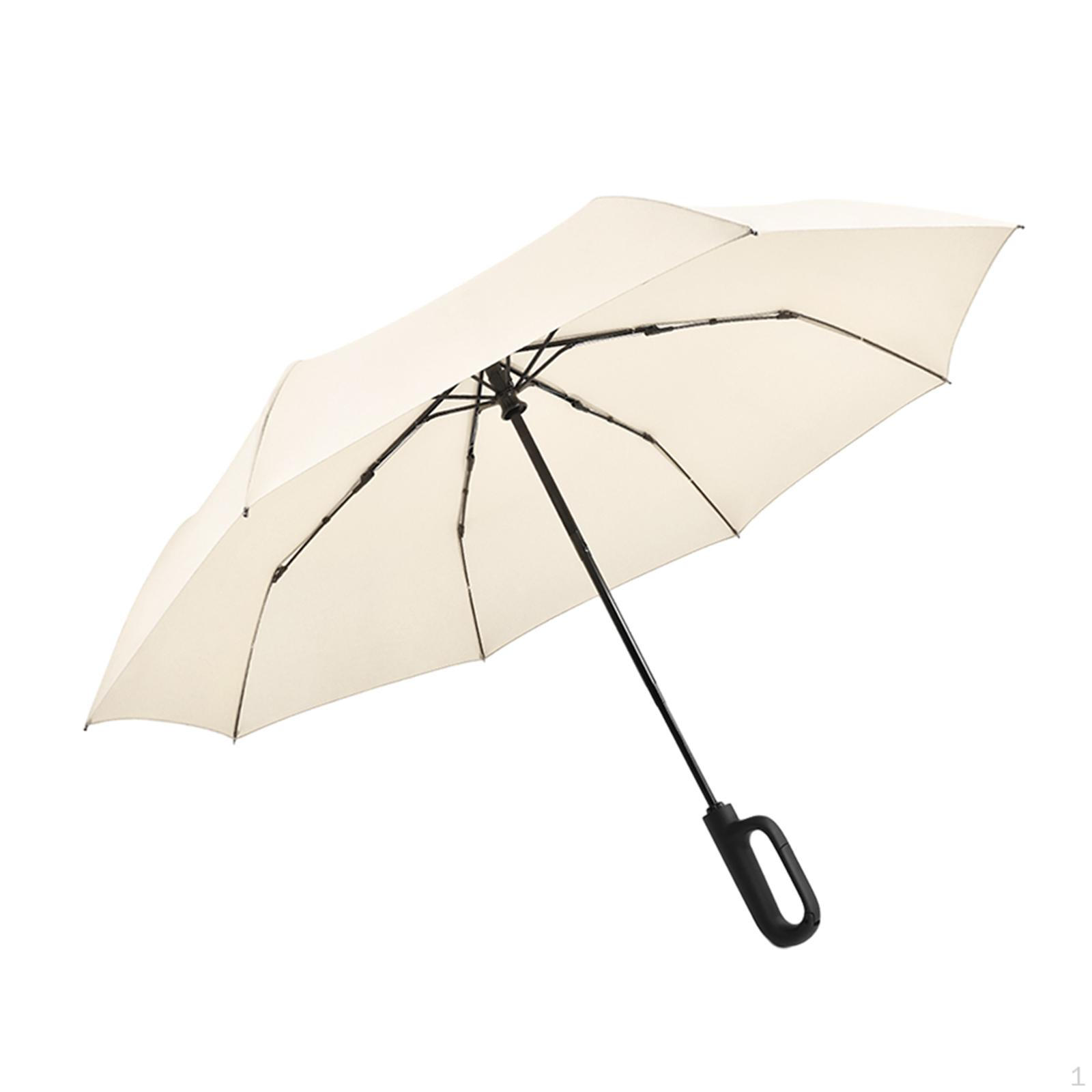 

8-реберный дождевой зонт водонепроницаемый складной деловой автоматический открывающийся и закрывающийся для Beige