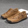 New Men Leather Casual Shoes Outdoor Comfortable High Quality Fashion Soft Homme Classic Ankle Non-slip Flats Moccasin Trend