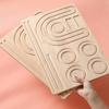 1pc Wooden Flocked Beading Tray Decorative Board for DIY Jewelry Bracelet Necklace Wood Board Design Bamboo Bead Measuring Tools