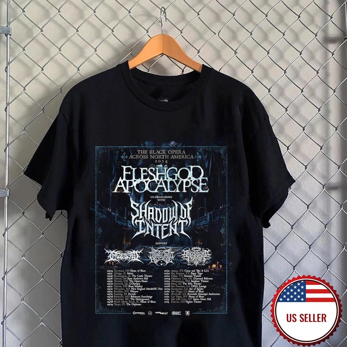 Men s and Women s T-shirts FLESHGOD APOCALYPSE Fall 2024 North American Tour T Shirt XL
