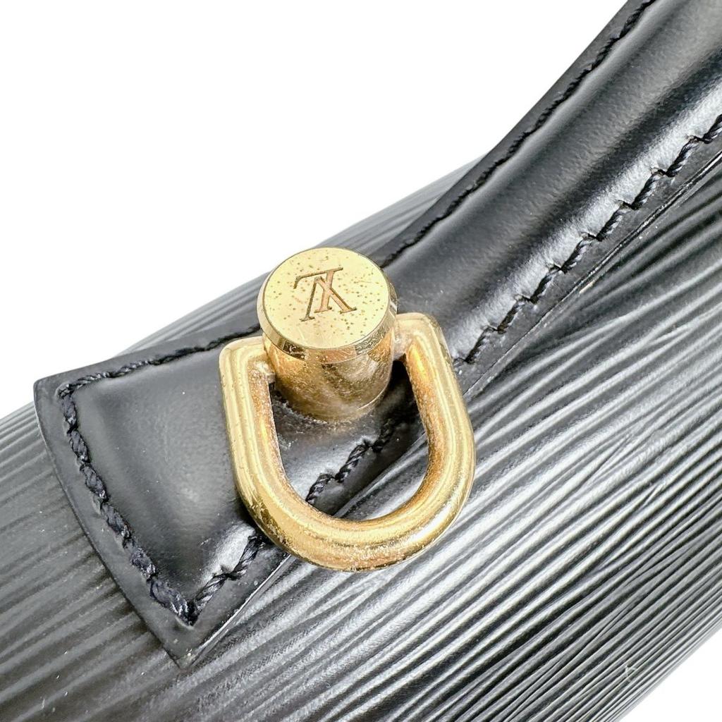 Louis Vuitton Epi Monceau Handbag Epi Leather Black Women M52792 Used