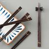 Sushi Noodles Elegant Rustic Wooden Reusable Kitchen Utensils Flatware Chopsticks Tableware