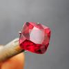 15.9Ct Natural Red Ruby CERTIFEID Square Cushion Cut Loose Gemstone Earring Size P-913-sa