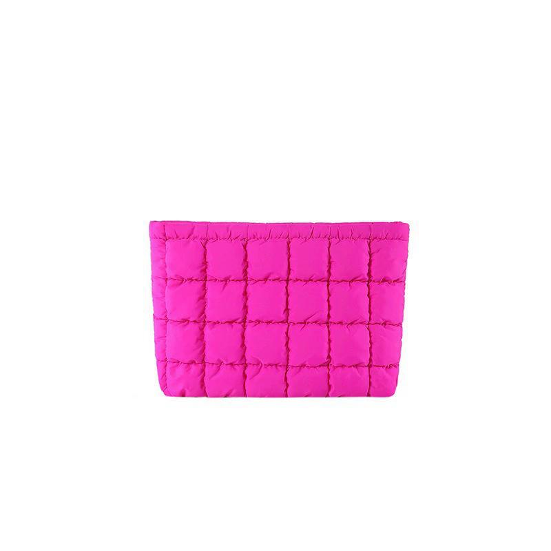 Large Capacity Quilted Clutch, Zippered Travel Storage Purse, Perfect Christmas Gift for Women