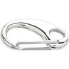 Key Hook - Creotime - 30 X 15 Mm - Silver - Metal - 2 Pieces