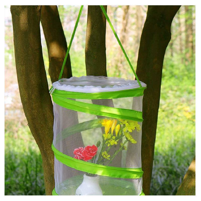 Outdoor-Gitter-Vogelfalle mit Reißverschlussabdeckung für Haustiere und Schmetterlingssammlung