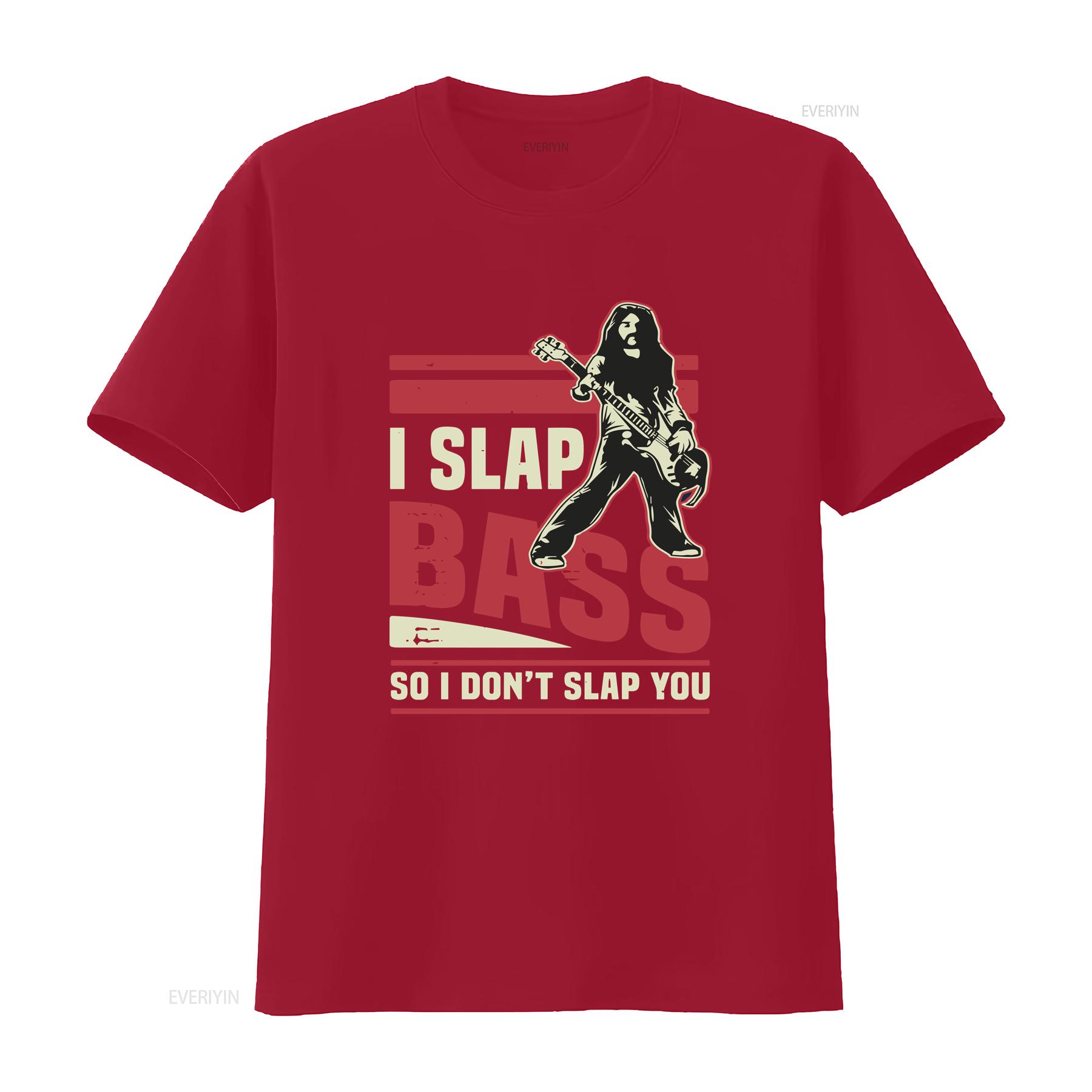 Funny Slap the Bass T Shirt GuitarisT Guitar Player Cool Bassist s Musician Rock Music vintage Washed graphic Casual Unisex S