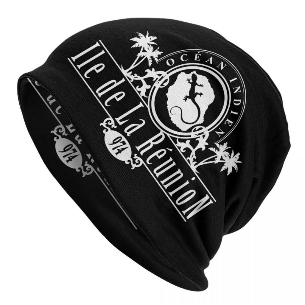 974 Reunion Island Logo Skullies Beanies Caps Unisex Winter Knitting Hat Hip Hop Reunionese Proud Bonnet Hats Outdoor Ski Cap