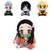 17cm Demon Slayer Xmas Gifts Plush Toys Set Nezuko Tanjiro Giyuu Inosuke Zenitsu
