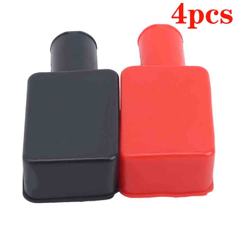 Car Battery Pole Positive and Negative Protection Cover Soft Plastic Flexible Battery Terminal Insulator Protective Parts