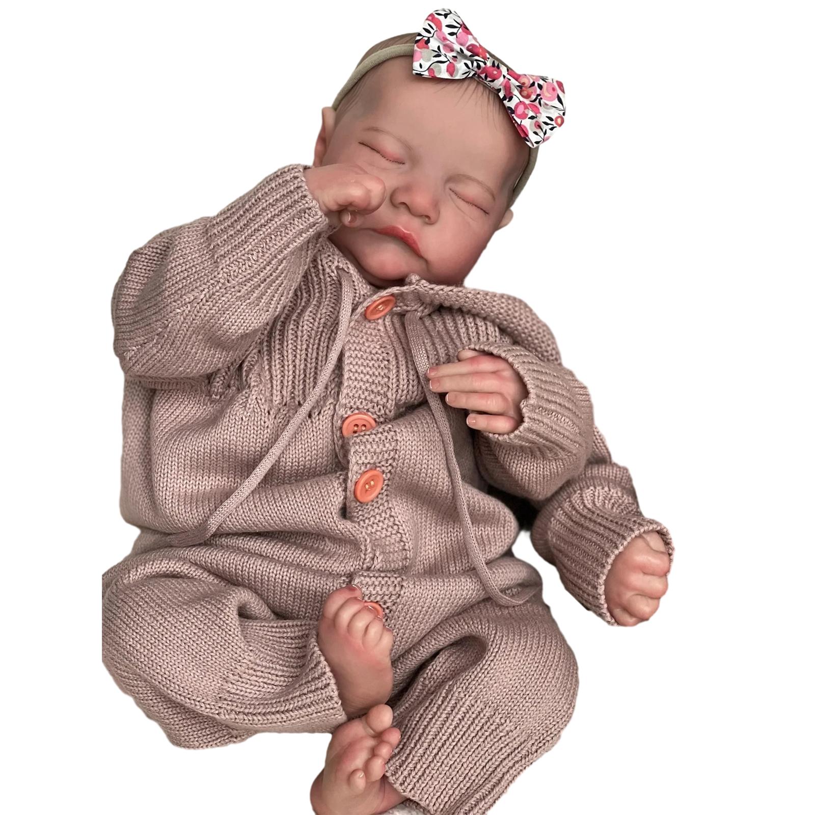 

Кукла с глазами Onesie Boy, открывающимися/закрывающимися, ручная работа, белая кожа, новорожденный мальчик в одежде, силиконовая кукла для ребенка B