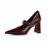 Retro High Heels Mary Jane Shoes Spring Autumn Fashion Women's Shoes Shallow Buckle Buckle Chunky Elegant Office High Heels