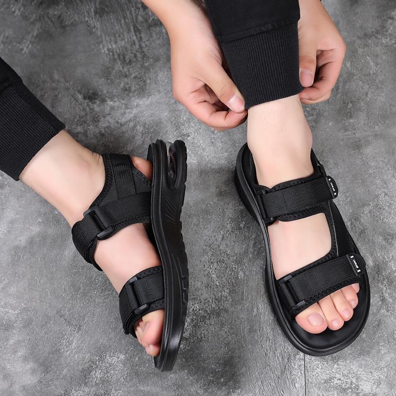 Outdoor Air Cushion Sandals Men's Summer Fashion Teen Sports Leisure Open-toed Beach Cool Slippers 2025