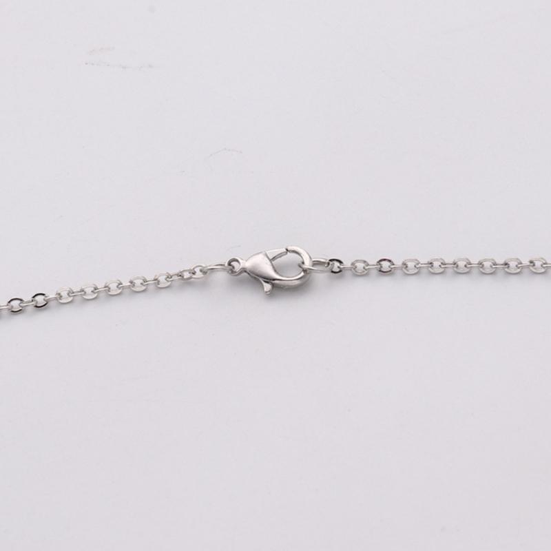 Aluminum Sheet Heat Thermal Transfer Necklace Mom Footprint Pendant Clavicle Chain Bezel Pendant Trays Choker Necklace