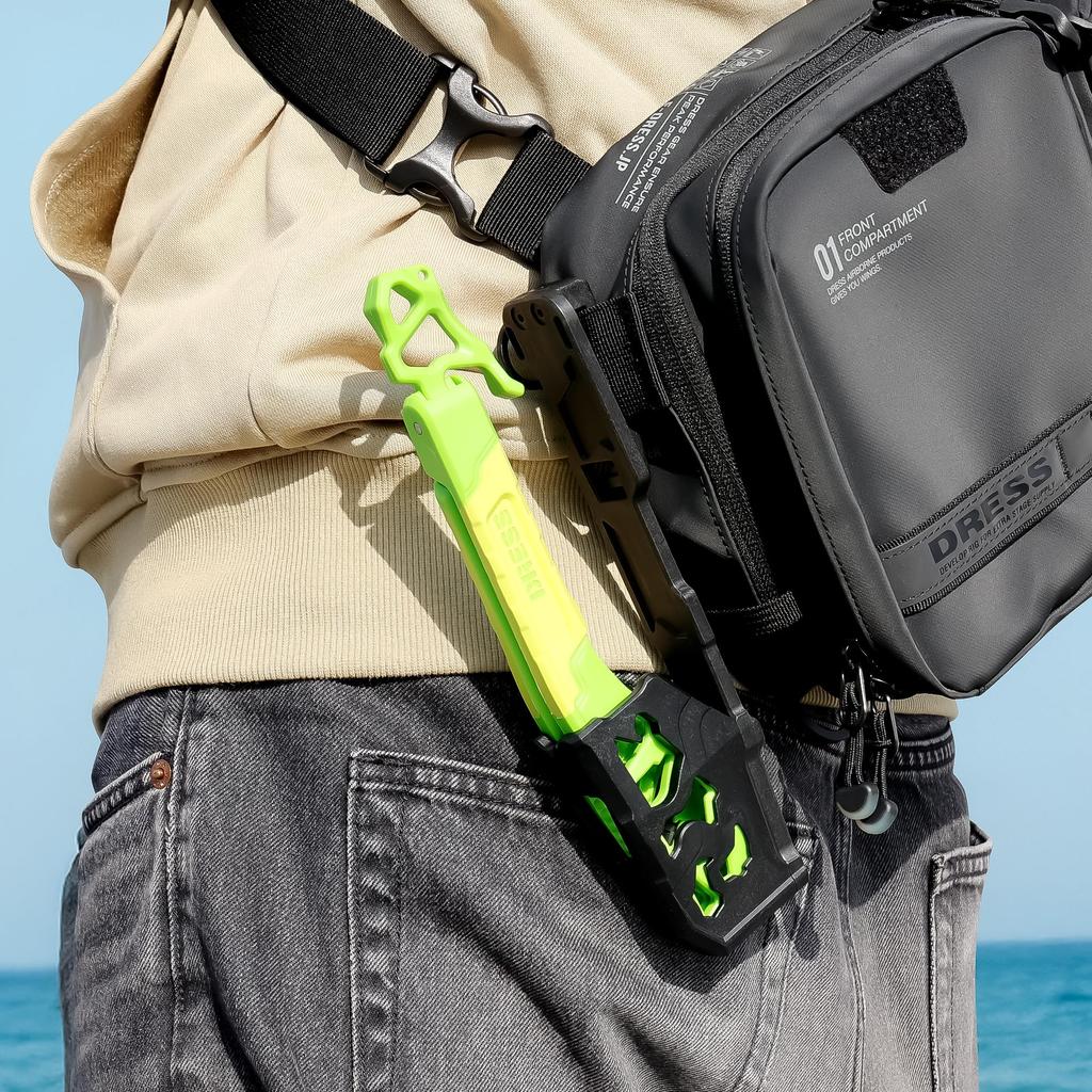 Dress Dino Grip EVO Holster Fischgreifer Zangenhalter Tasche Sturzsicherung - Ultraleicht, Kompakt, Aufbewahrung,