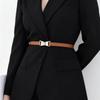 Fashionable Stretchable Versatile Slim Waist Belt Elegant and Minimalist Perfect for Dresses and Jackets Women’s Black Belt