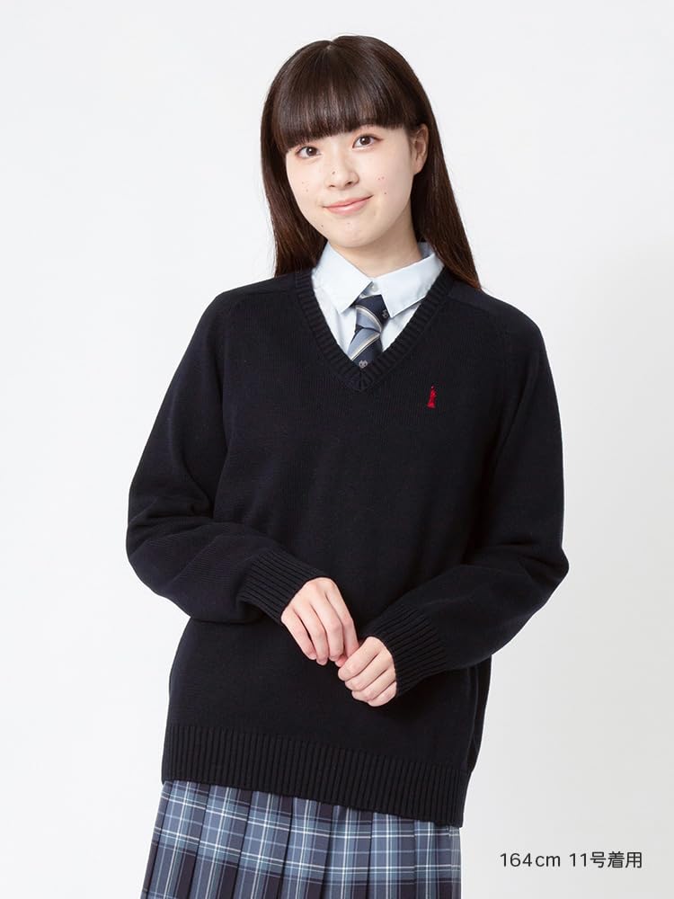 Eastboy Cotton Pullover Sweater Black X Red Women's (7G), (940)