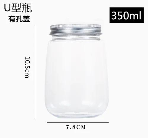 40pcs Milk Tea Drink Bottle Plastic Packaging Juice Bottle Storage Bottles Jars Water Bottle Tea Juice Portable Drink Bottle