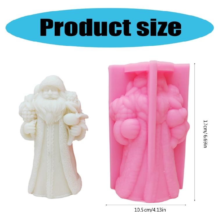 Lovely Designs Sturdy Silicone Mold for Candle and Soap Crafting Portable for Christmas Handmade Gifts and Ornaments
