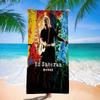 Singer E-Ed Sheeran Anime Beach Swimming Towel Soft Absorbent Washcloth Children's Gifts for Kids Travel Camping Gym