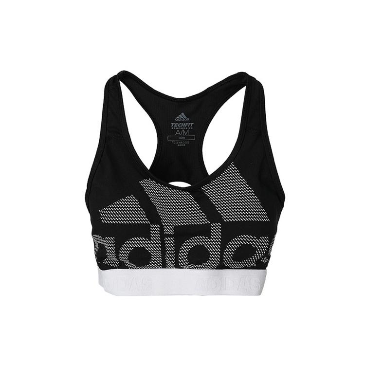 (WMNS) adidas DonAsia Sizing t Rest Alphaskin Bra Black Grey White Women s DH4446 S