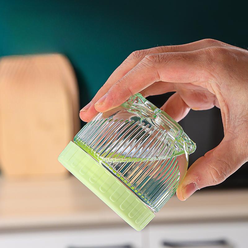 6Pcs/set Kitchen Sealed Glass Jar Food Container Transparent Dried Fruit Snacks Sealed Jars Moisture-proof Airtight Canister