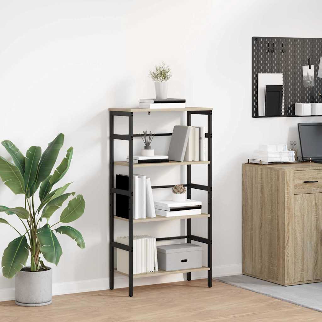 Bookshelf Sonoma Oak 60 x 29.5 x 115 cm Particleboard