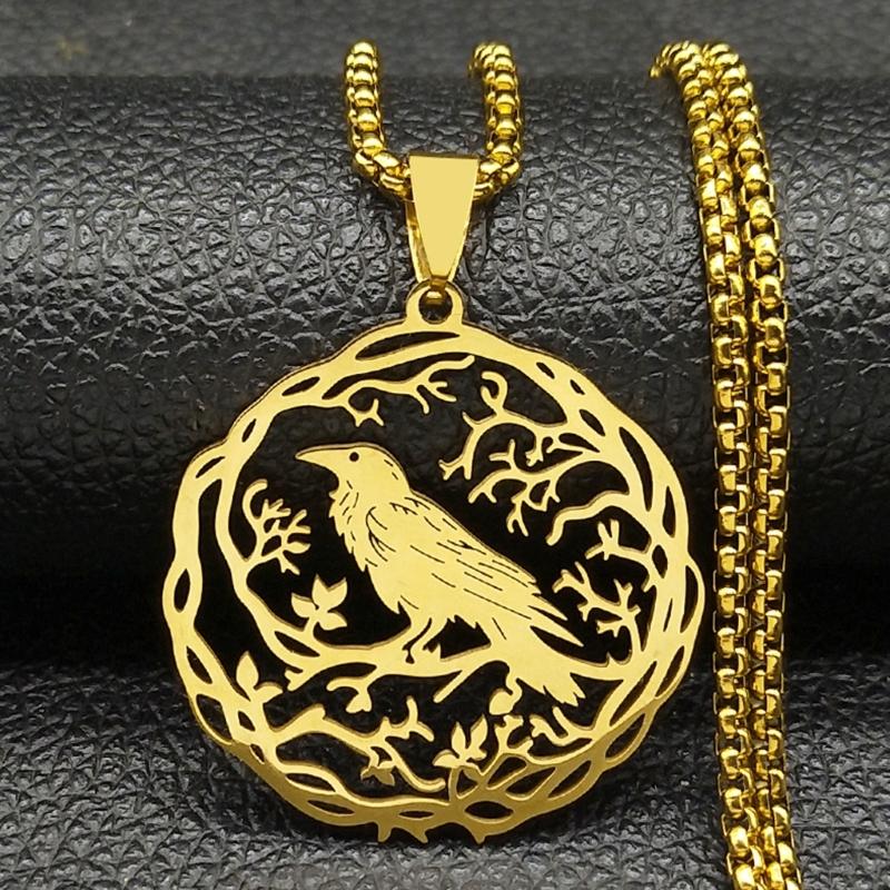Luxus Kolibri Design Halskette mit 18K Goldfinish Akzent Edelstahl Mode Hals Schmuck zum Verschenken