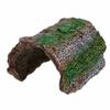 Artificial Bark Cave Hideout Unbreakable PVC Resin Alternative Tree Tunnel Decor for Baby Reptiles Geckos and Spiders White Green Yellow Grey