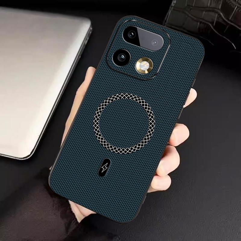 Biruiqu Realme 16 Pro Plus New Ultra-thin Magnetic Leather Shock-absorbing Protective Phone Case