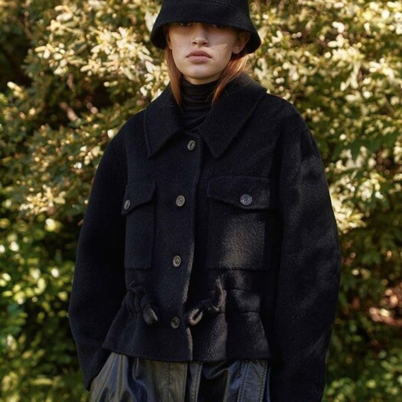 KEUNI PAUL_HANDMADE BUCKET HAT_BLACK