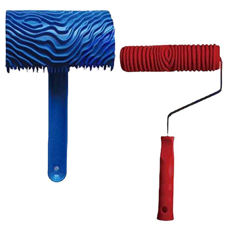 Wood Grain Roller Brush Tool for Imitation Wood Patterns - Rubber Mold for Wall Art