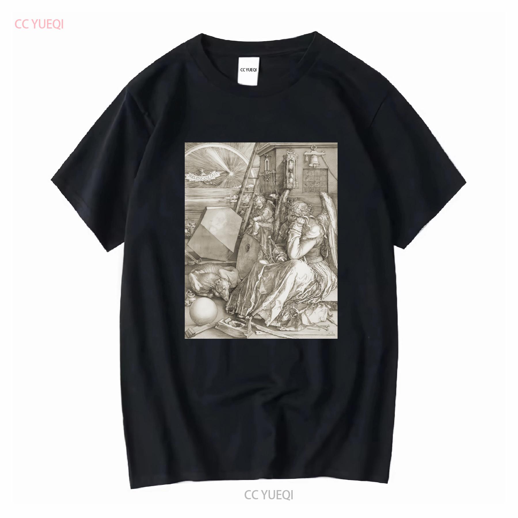 

Melancolia I Melencolia Albrecht Durer T Shirt Art Northern Renaissance for Her Him Lover vintage Washed Unisex Stylish 4XL