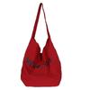 Lazy wind casual large-capacity underarm bag women's 2025 new letter-printed canvas bag shoulder bag