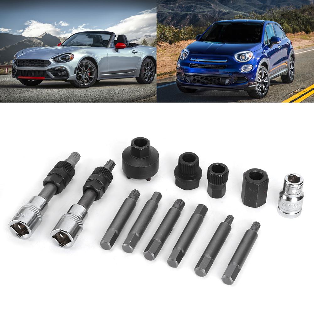 13 szt. Zestaw nasadek do demontażu koła pasowego alternatora, zestaw narzędzi serwisowych do samochodów marki Ford