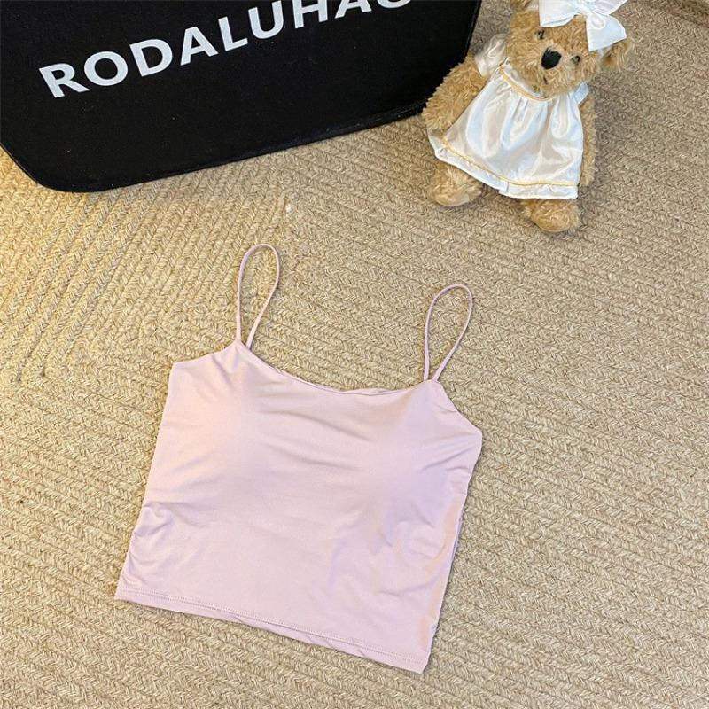 Vară Korean Spice Girl Sora Regală Ice Ribbon Pernă de Piept Vestă Halter Spate Frumos de Purtat la Exterior O Pereche de Sâni Fără Mâneci Palton de Jos Femeie