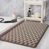 Flannel Large Particle Bathroom Anti-slip Mat, Toilet Absorbent Mat, Household Shower Room Door Mat