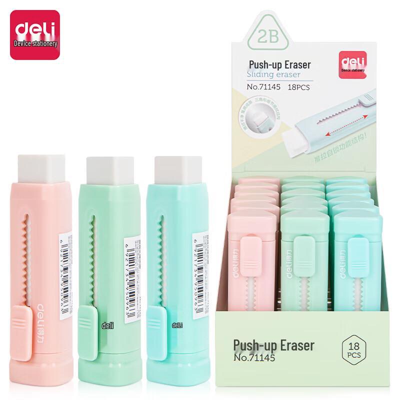 Deli Push-Pull Eraser