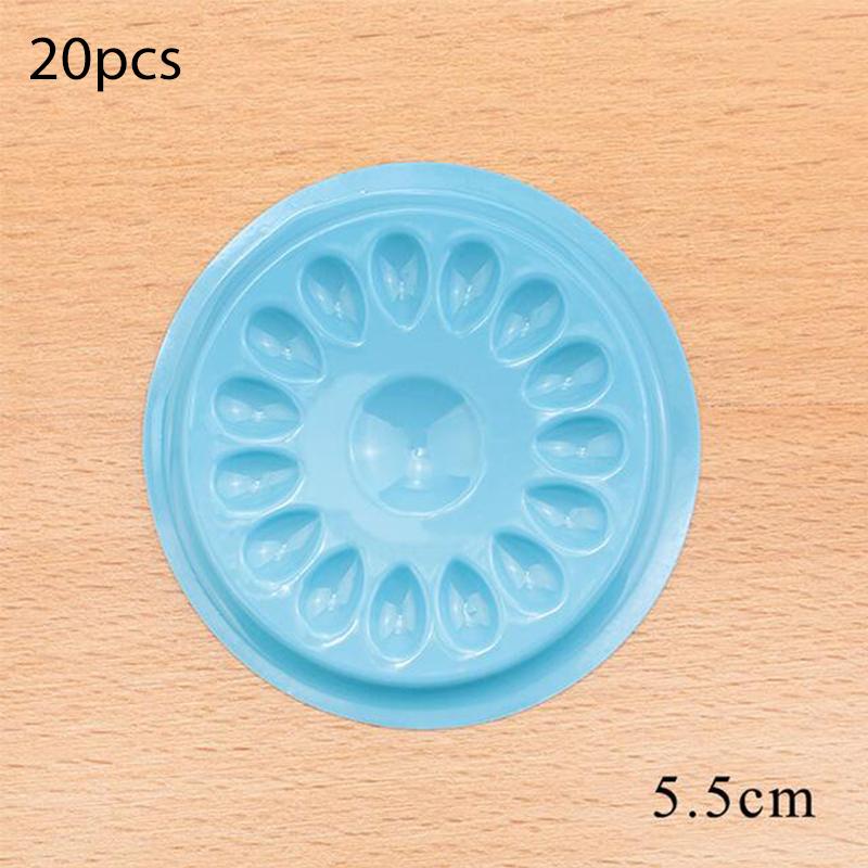 100/20pcs Disposable Eyelash Glue Stand Holder Eyelash Extension Supplies Glue Adhesive Pallet Plastic Lash Glue Pad Makeup Tool