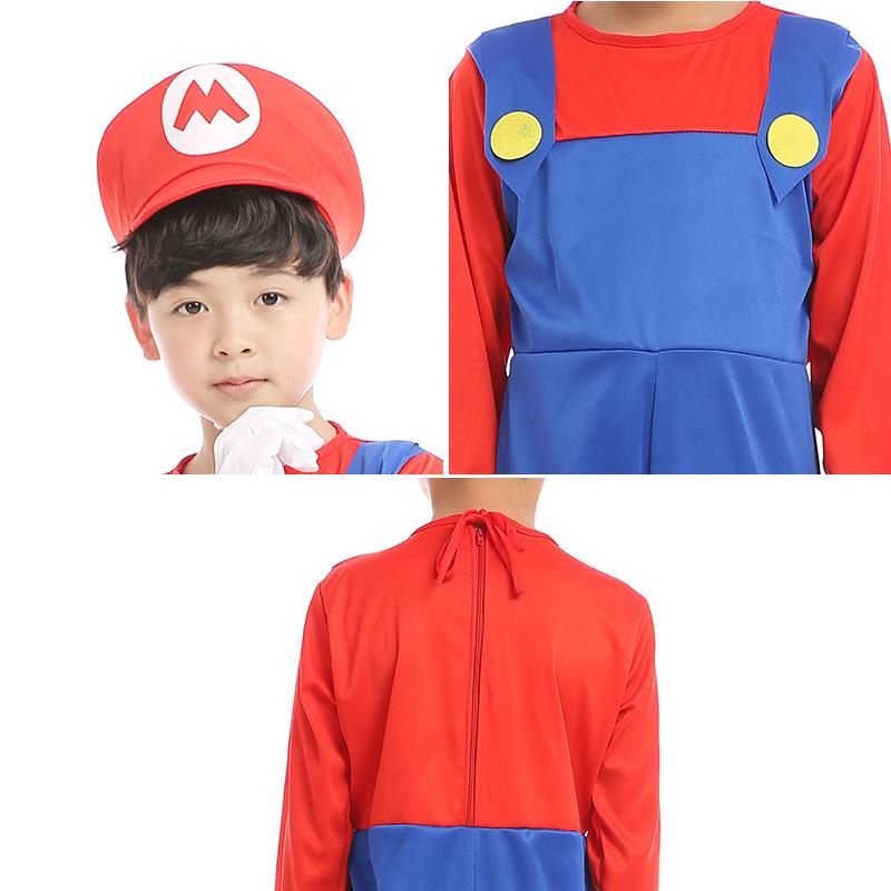 Parent-Child Super Mario Halloween Cosplay Costumes